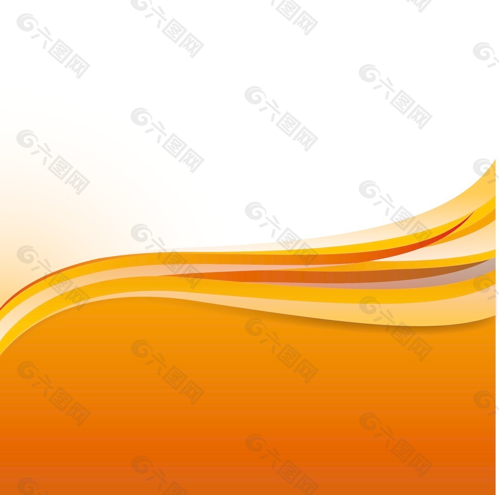 橙色背景抽象的波浪