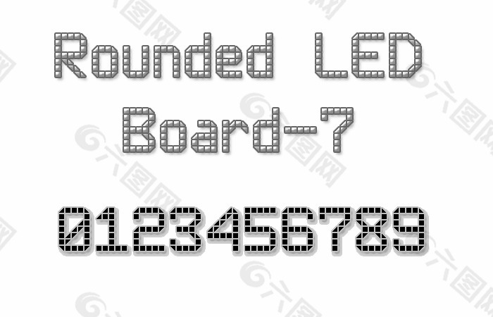 圆形LED board-7字体