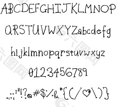 瑞秋兔的草坪上的字体