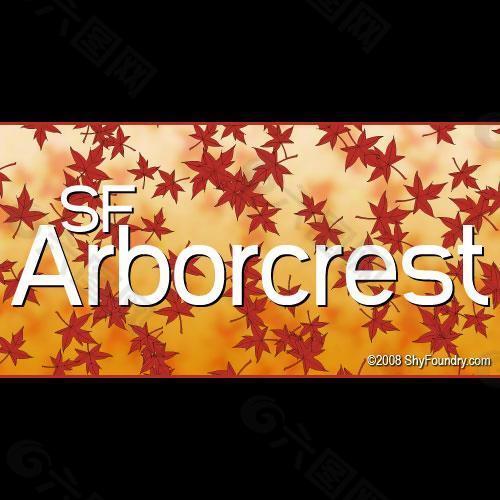 SF arborcrest中字体