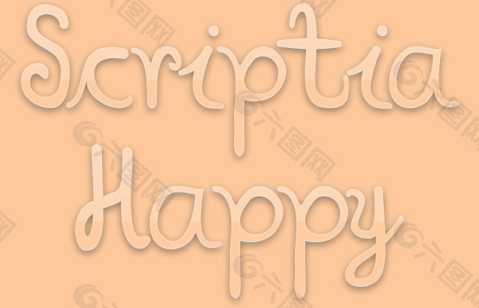 scriptia快乐的字体