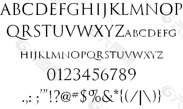 图拉真罗马字体
