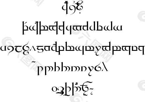 Tengwar Quenya字体