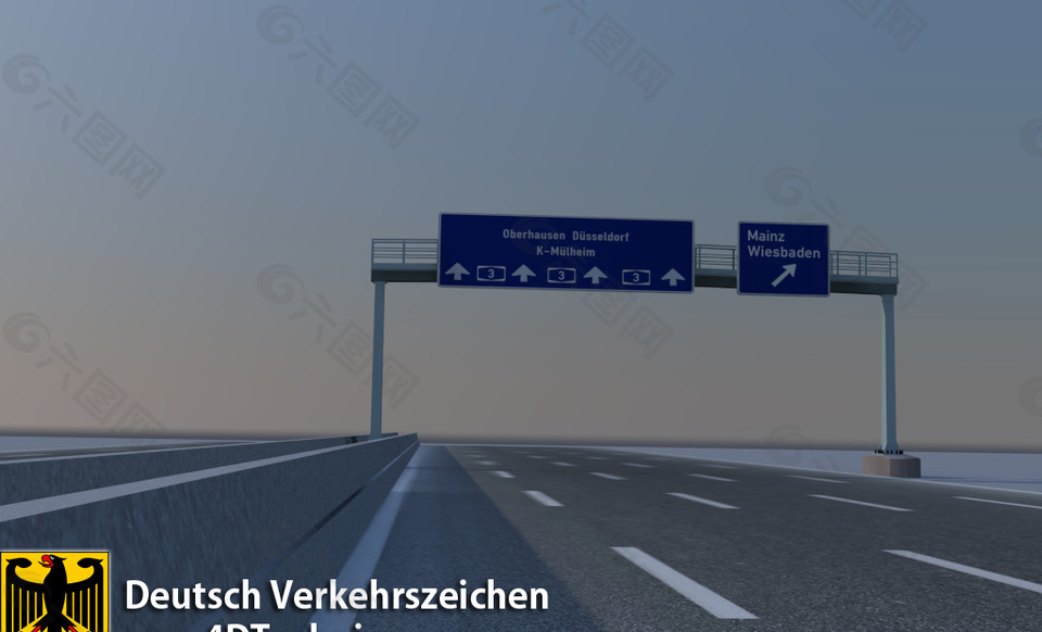 德国的高速公路标志