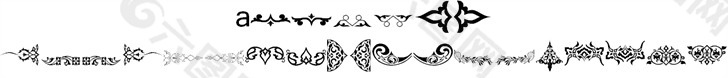 复古装饰标志6字体