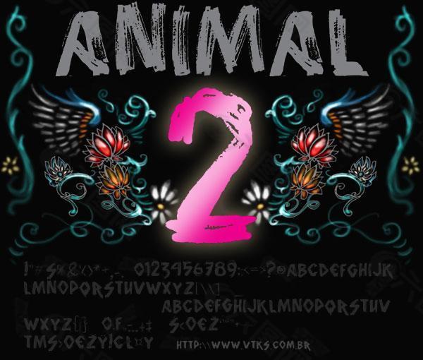 vtks动物2字体