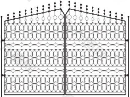 europeanstyle铁墙模式01矢量