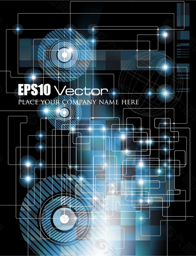 电子科技矢量图
