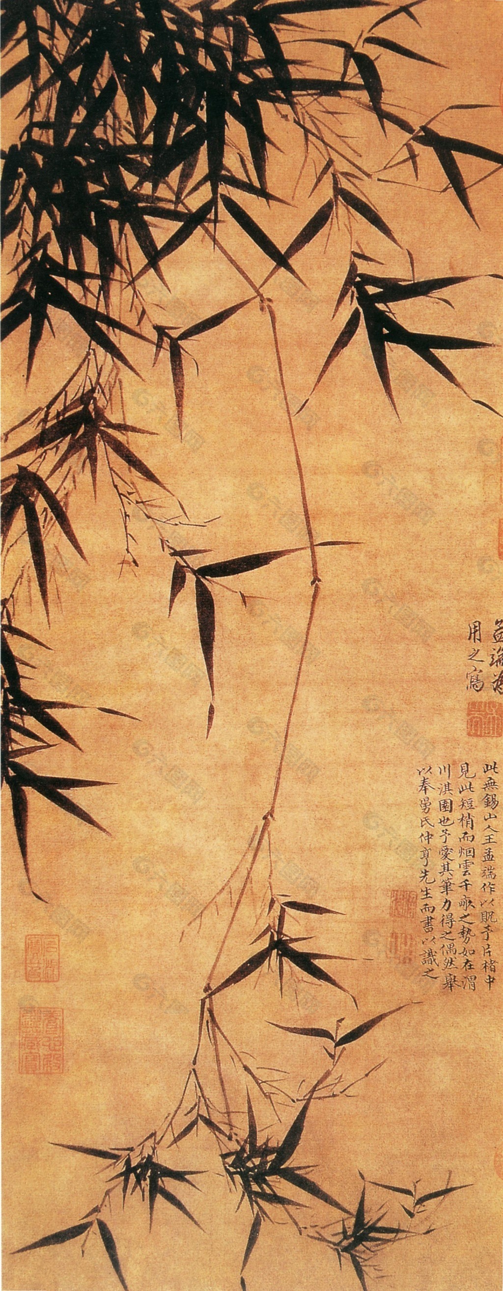 名画竹子