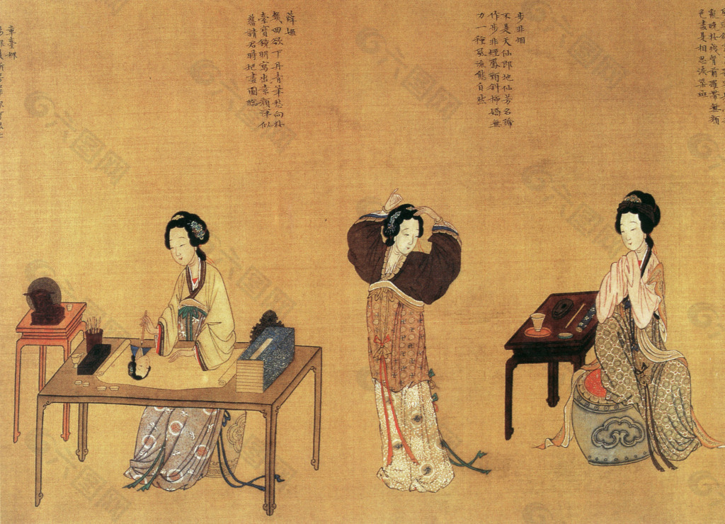 中国传统人物画 国画