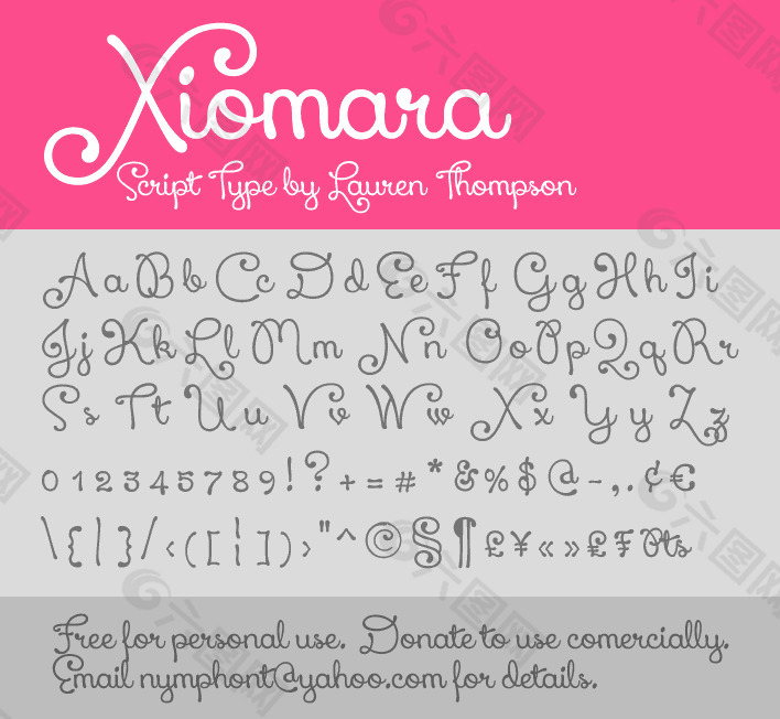 Xiomara字体