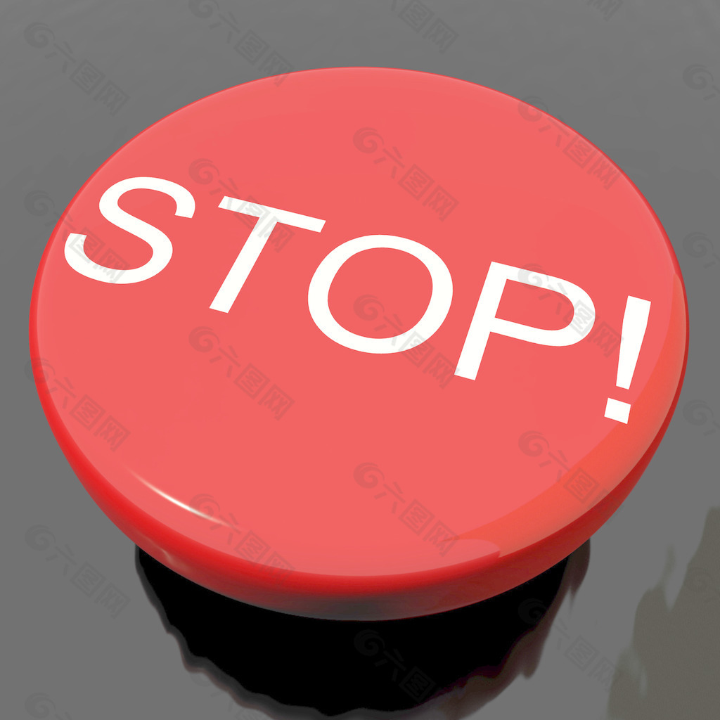 停止按钮恐慌或警告标志