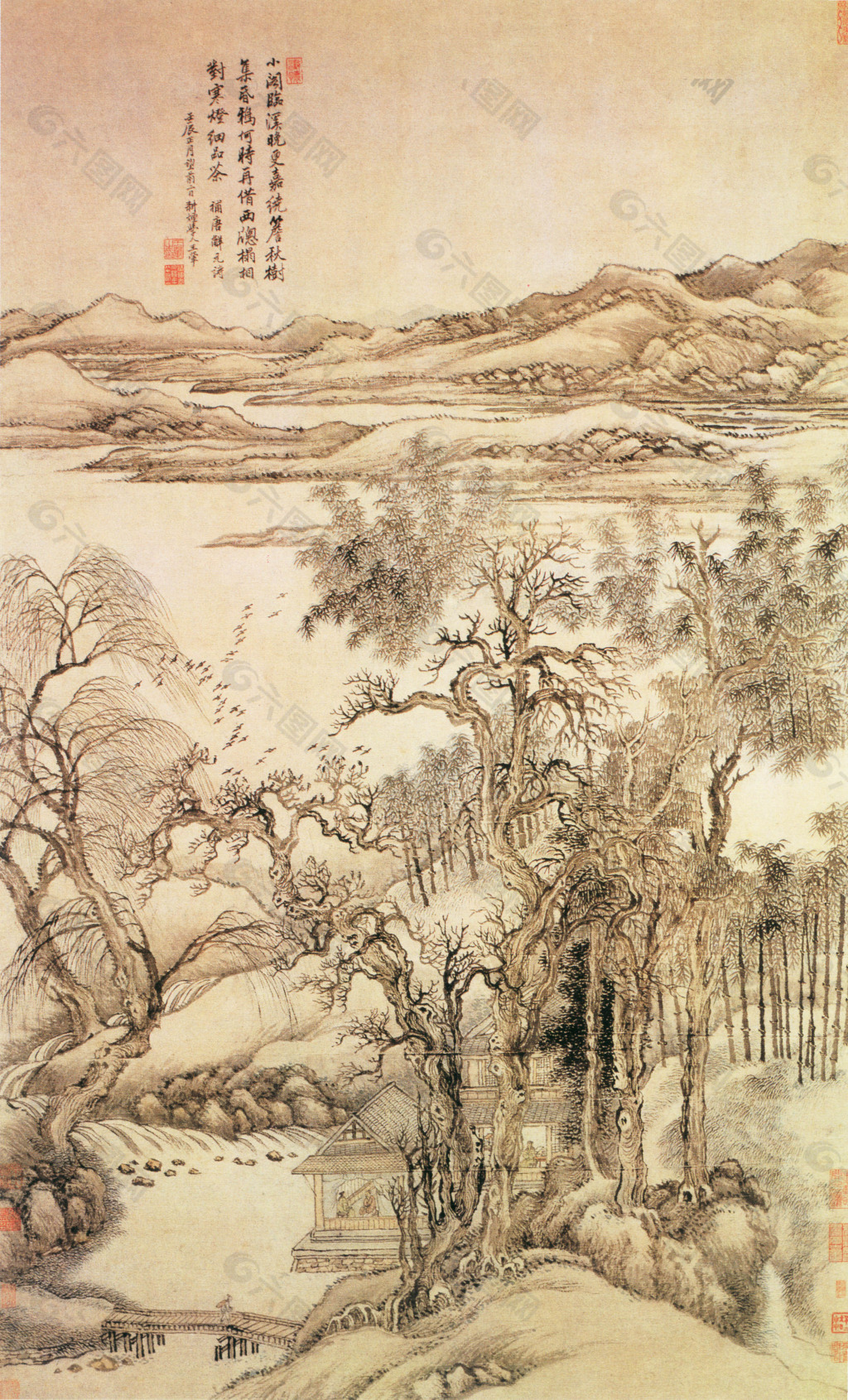 山水 小桥