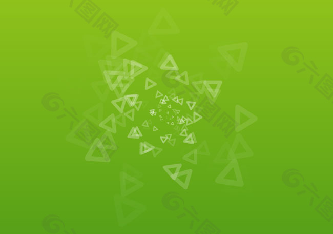 绿色三角花flash动画素材