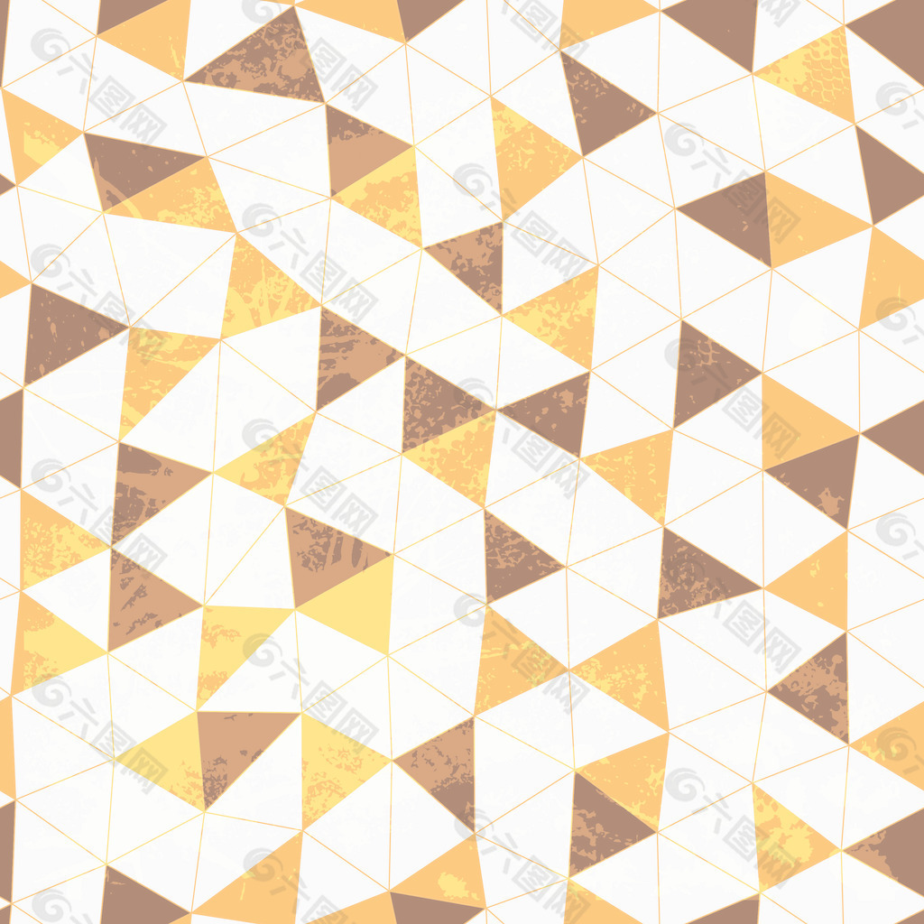 几何图案纹理三角形镶嵌摘要手绘图案