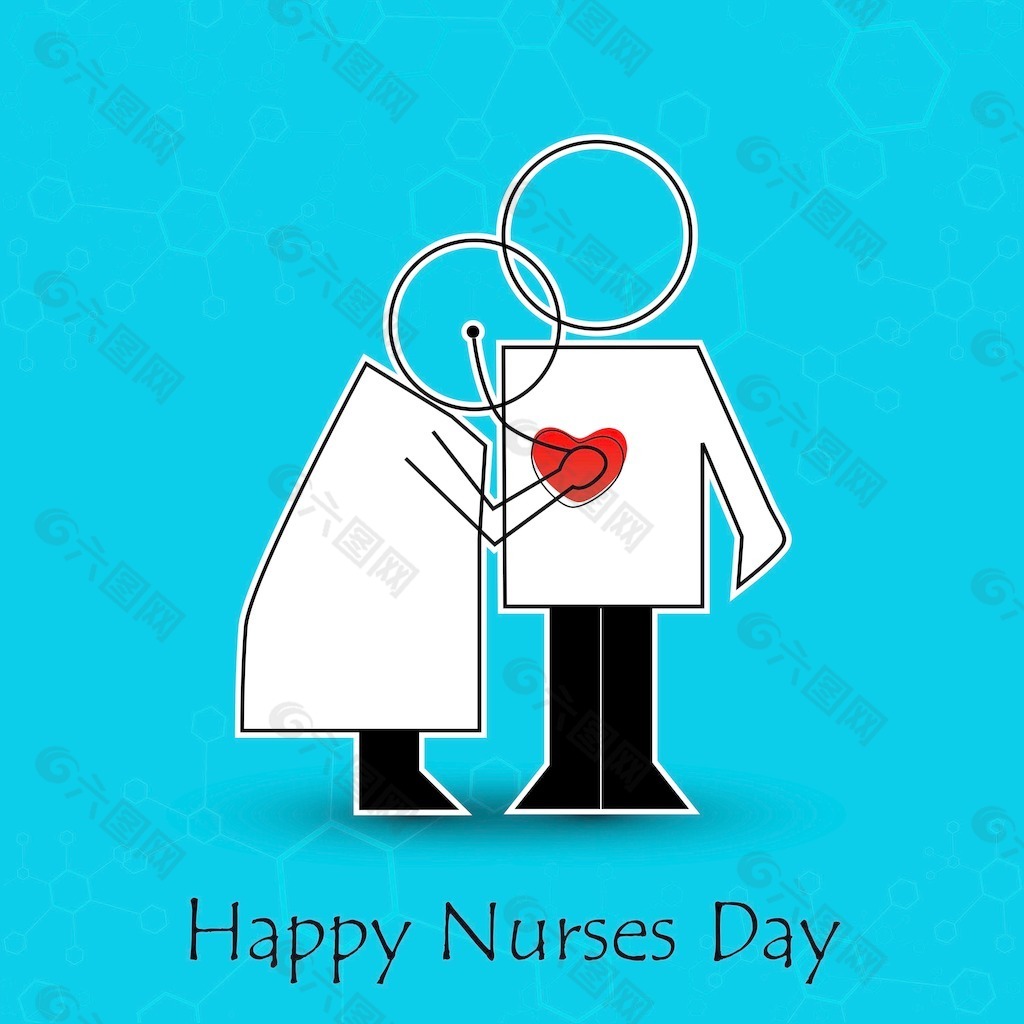 国际护士节的概念 一个护士的插图平面广告素材免费下载(图片编号:2163887)-六图网
