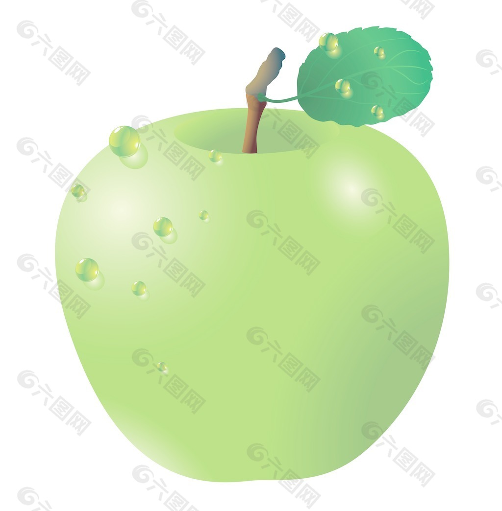 绿苹果矢量