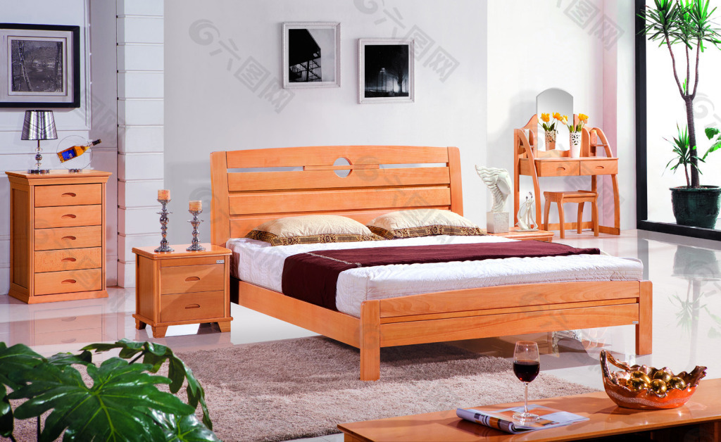 实木床 实木床免费下载 实木床背景图片