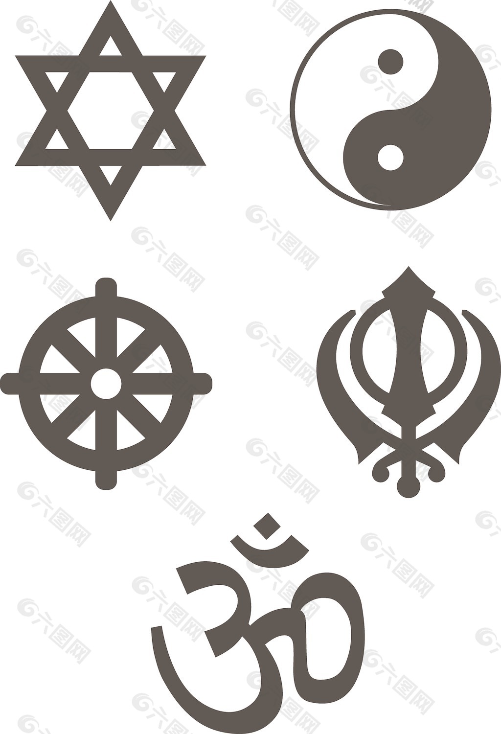 宗教符号矢量ilustration