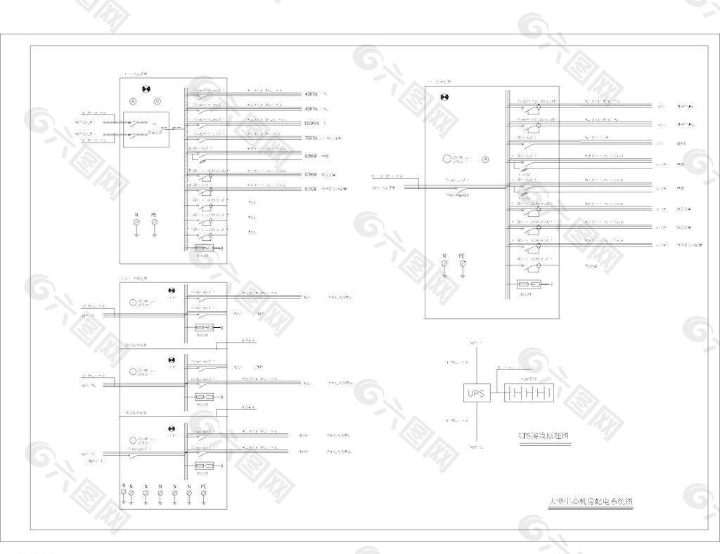 大型机房配电系统图