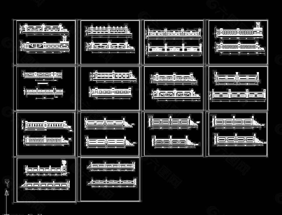 护栏CAD图集