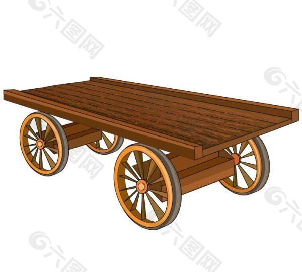 木板车