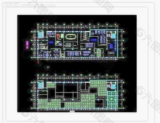 办公空间cad