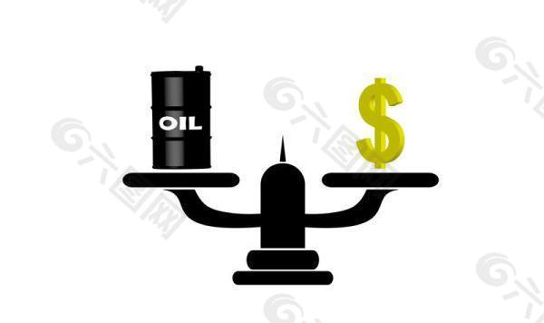 石油与金钱—矢量图