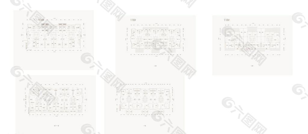 高端别墅联排户型