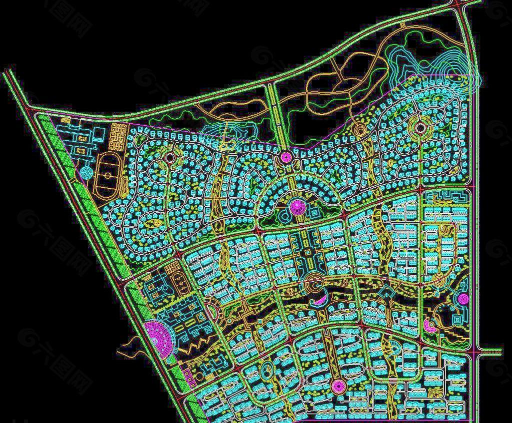 小区规划 花园小区规划图