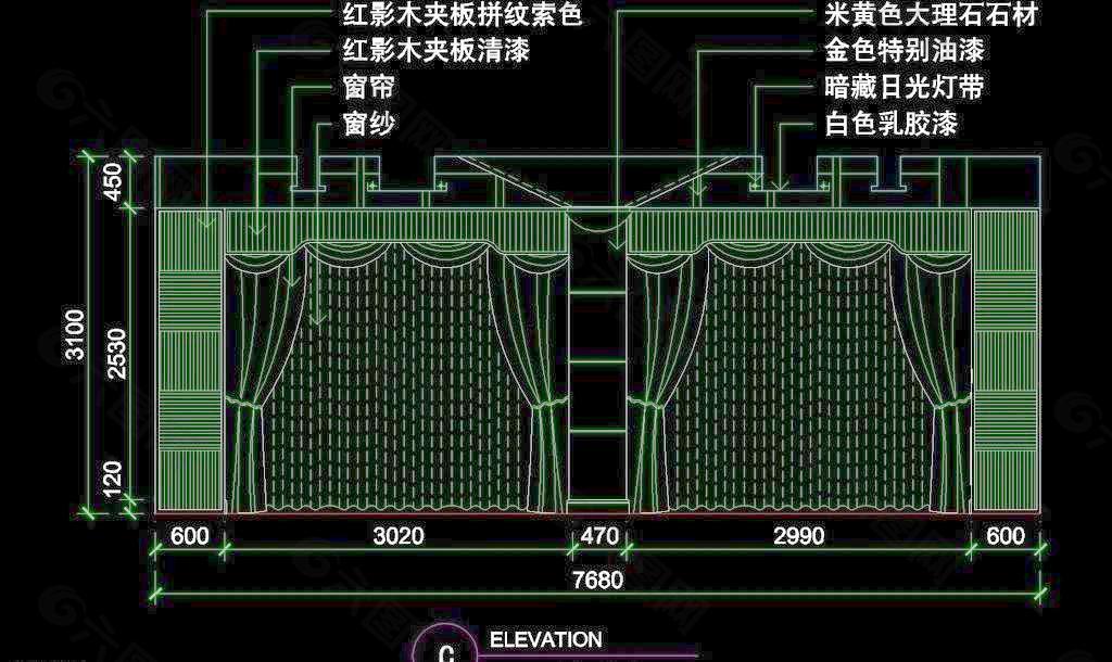 CAD餐厅设计素材