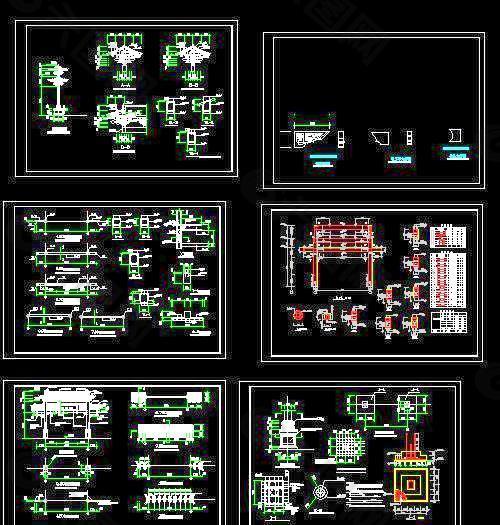 状元牌坊全套CAD施工图