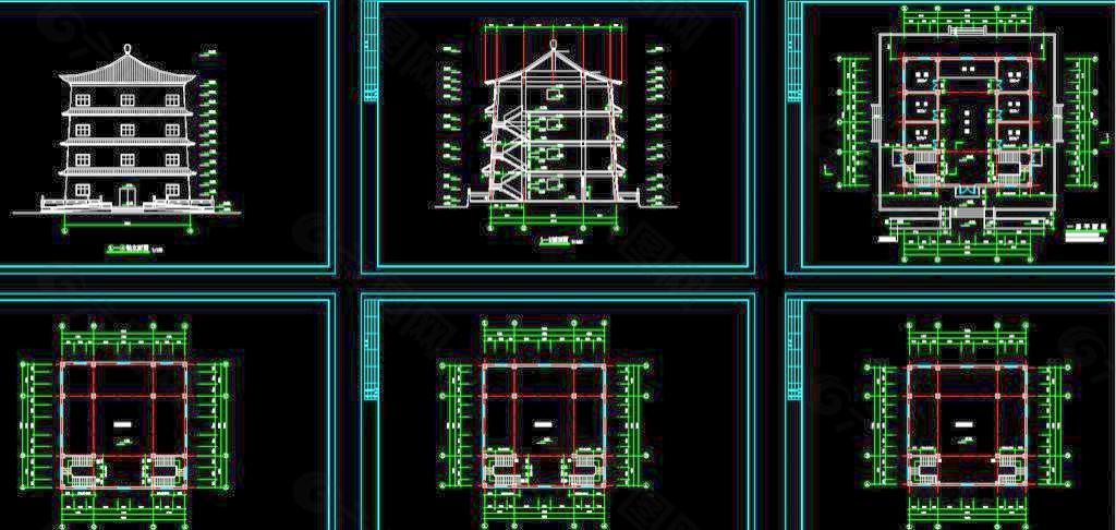 佛塔全套施工图