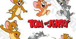 卡通猫和老鼠Tom and Jerry矢量图