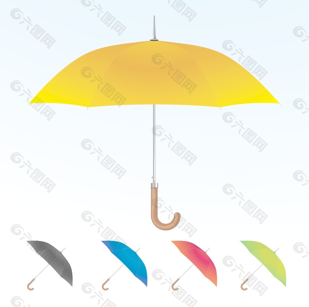 雨伞向量