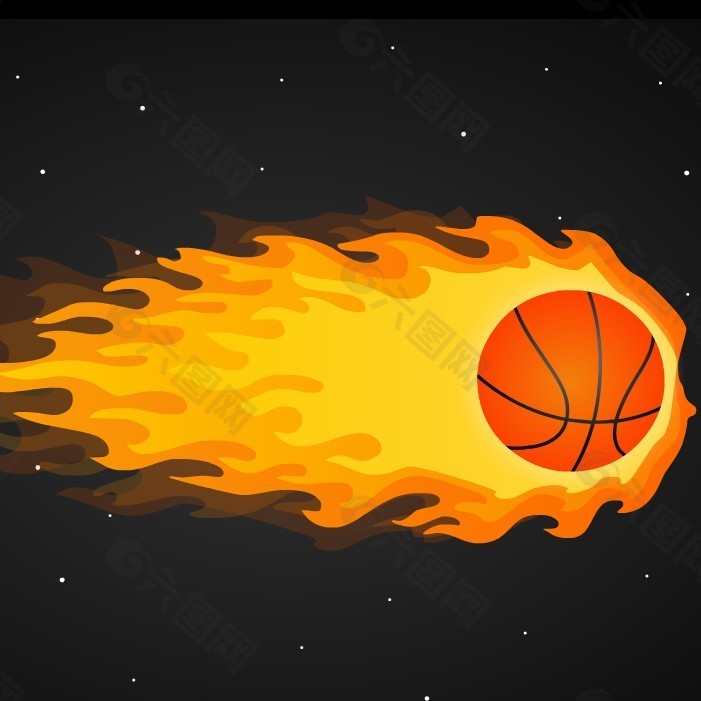 篮球火动画flash素材