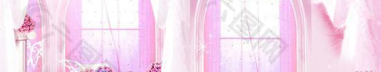 “粉色仙境”婚纱摄影素材PSD模板(8)