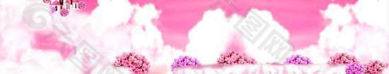 “粉色仙境”婚纱摄影素材PSD模板(2)