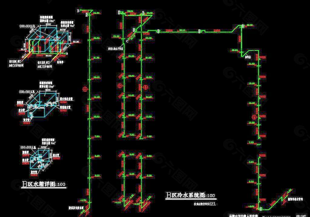 B区冷水系统图