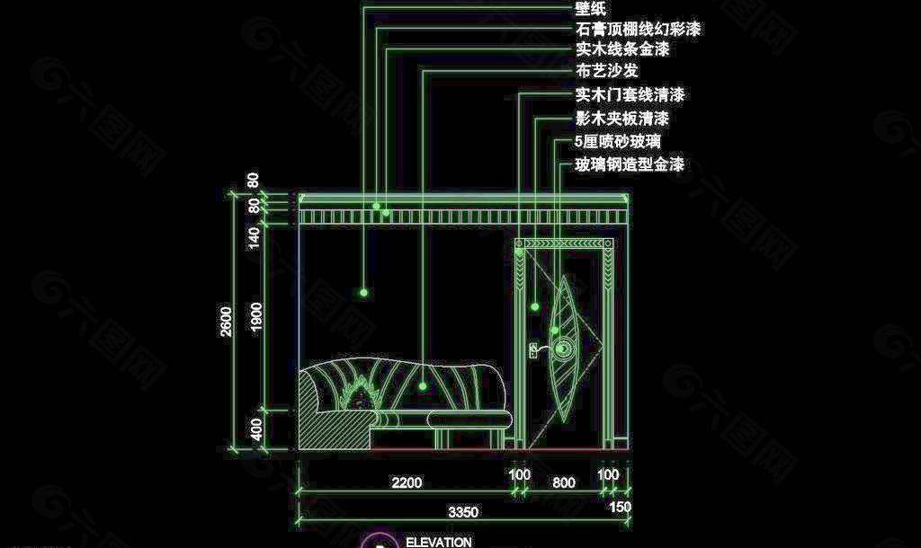 KTV包厢CAD设计素材