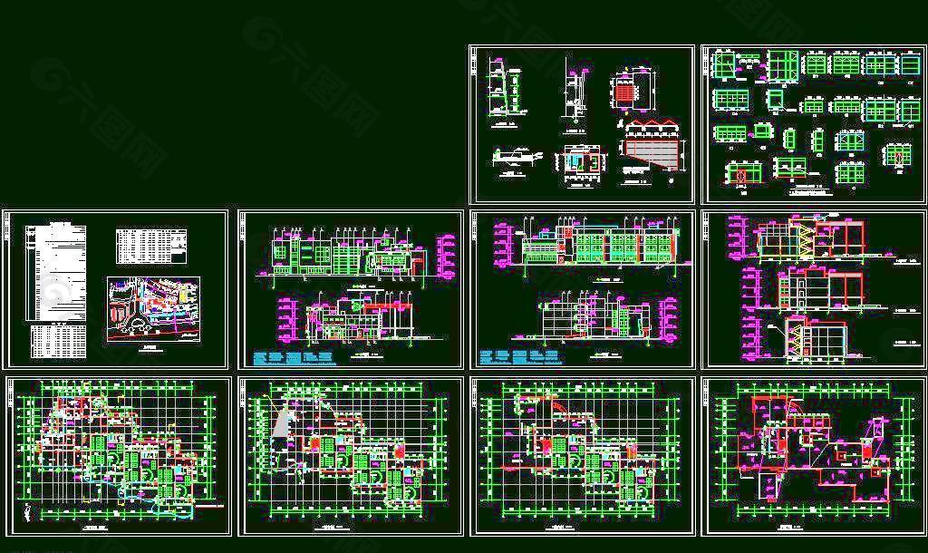 某幼儿园设计图CAD全套图
