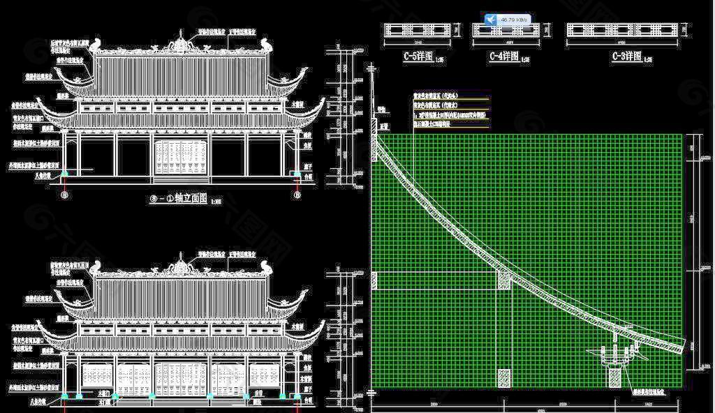 一套完整的古建施工图