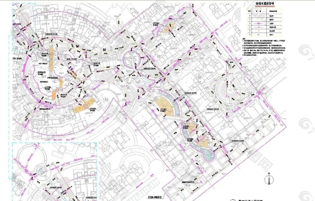 景观给排水平面图