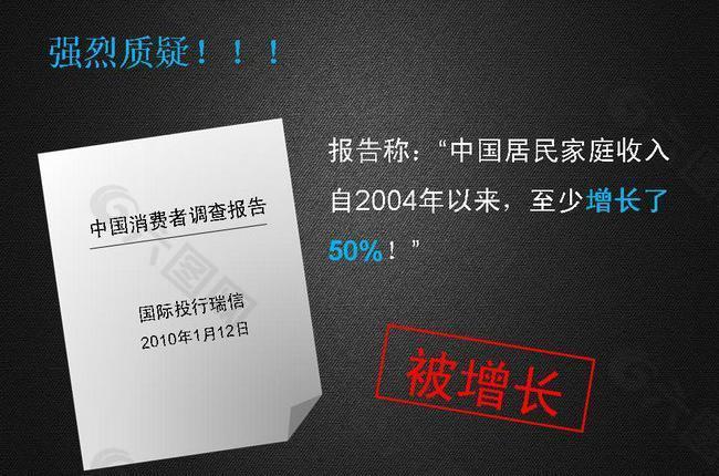 中国消费调查经济报告PPT模板