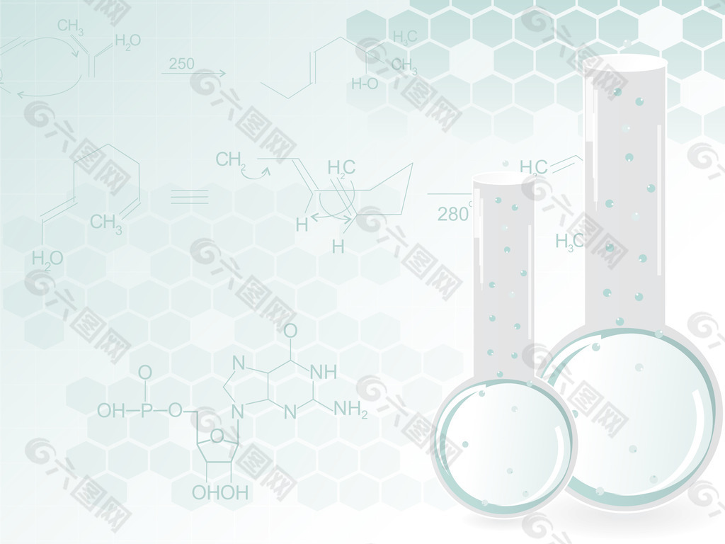 与实验室瓶化学式背景