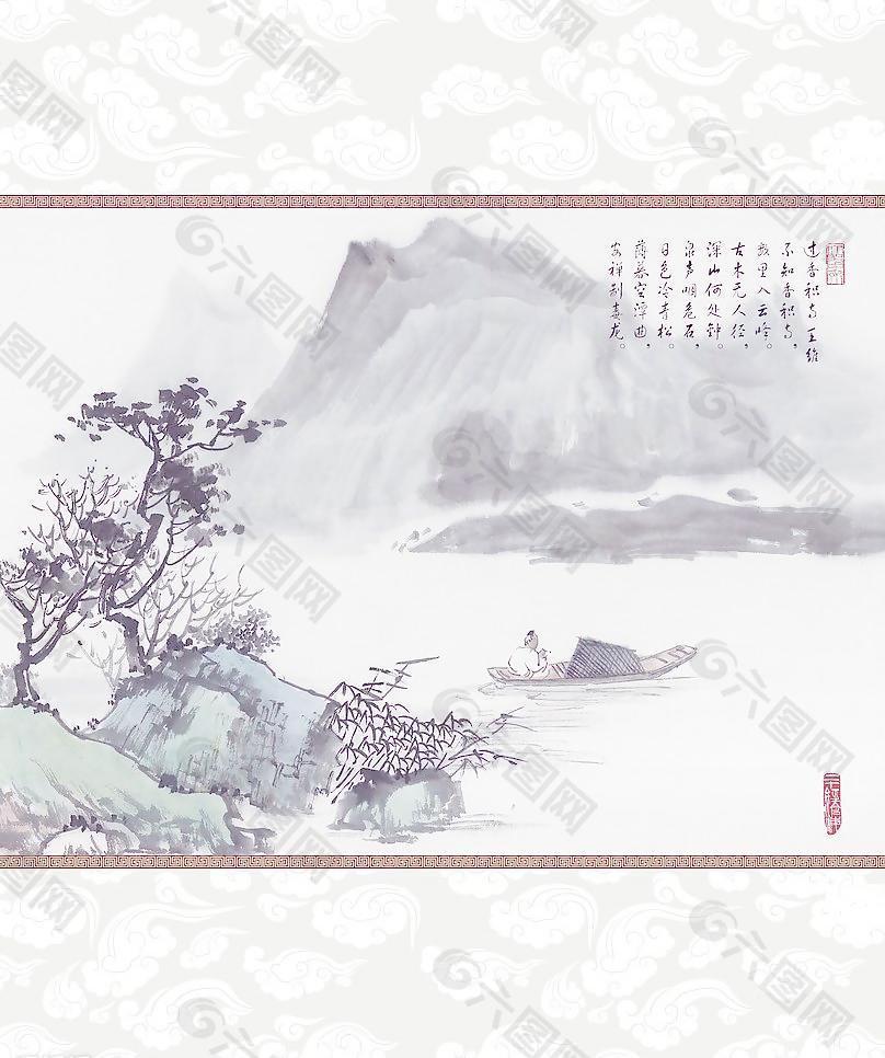 移门山水画