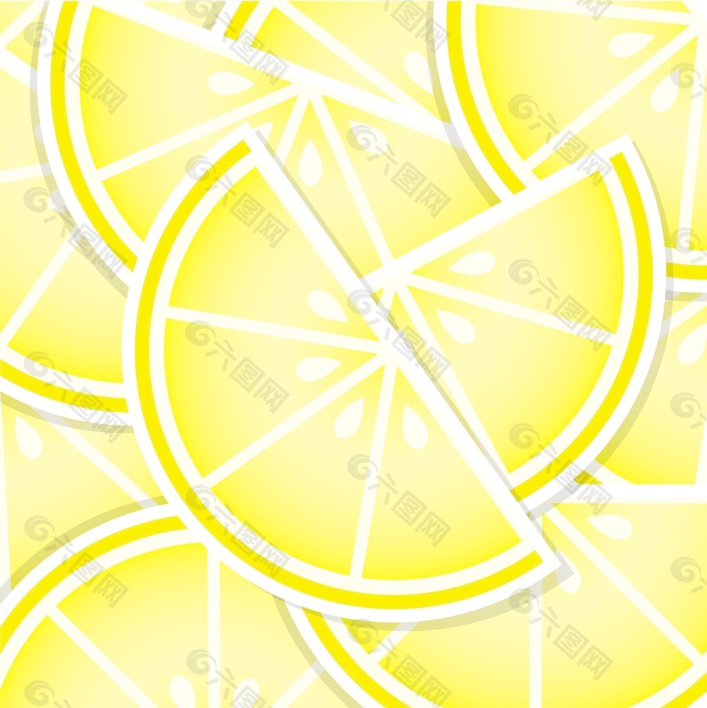 柠檬背景/卡矢量格式