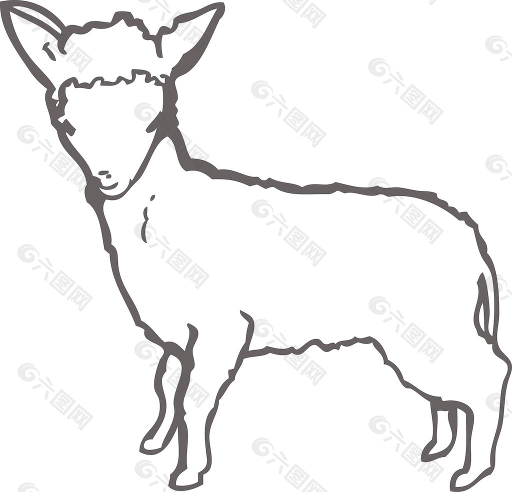 羊羔毛画法图片