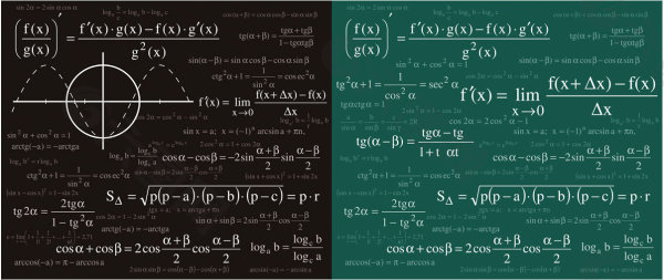 数学物理公式矢量素材