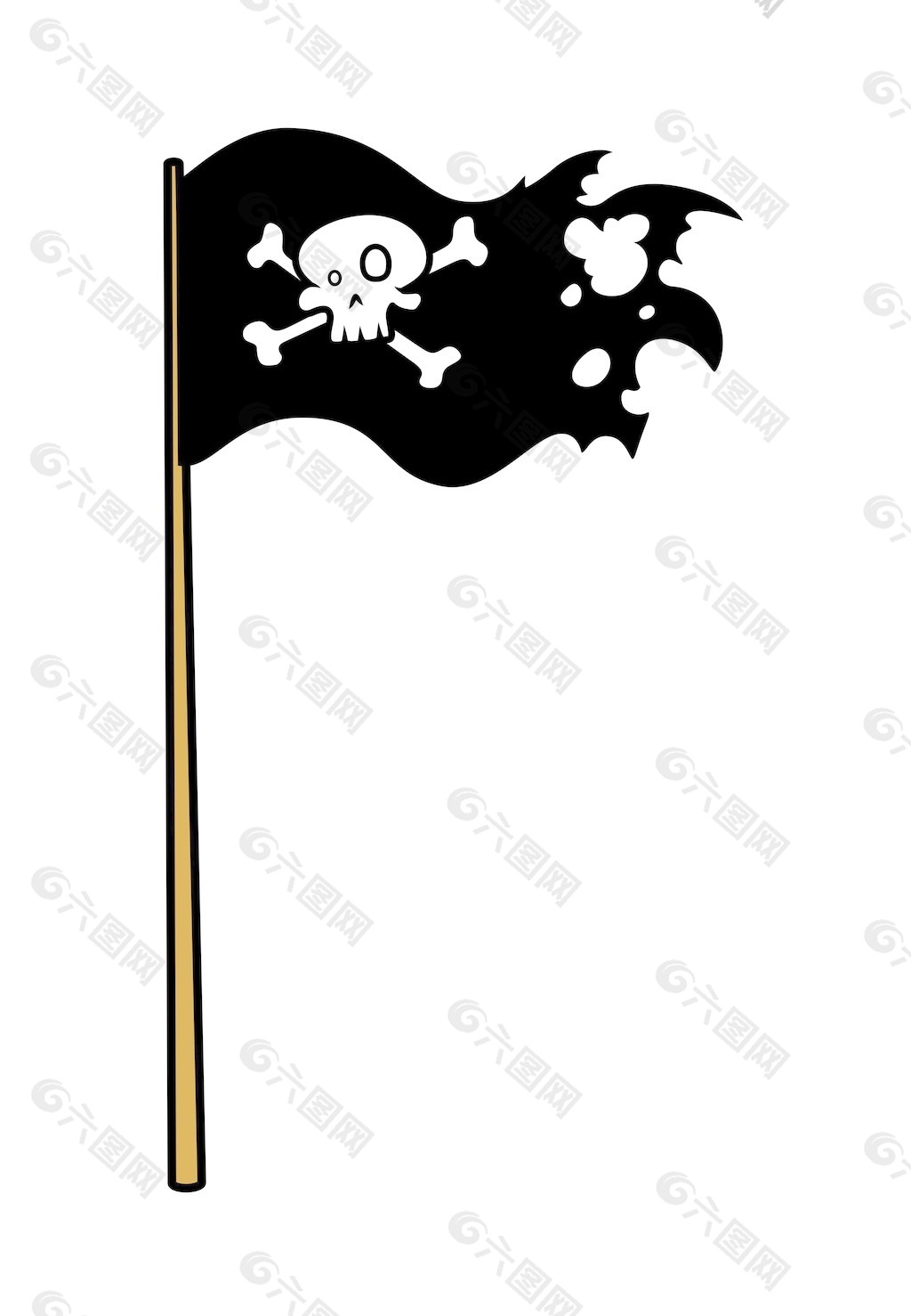 海盗旗－卡通插画矢量